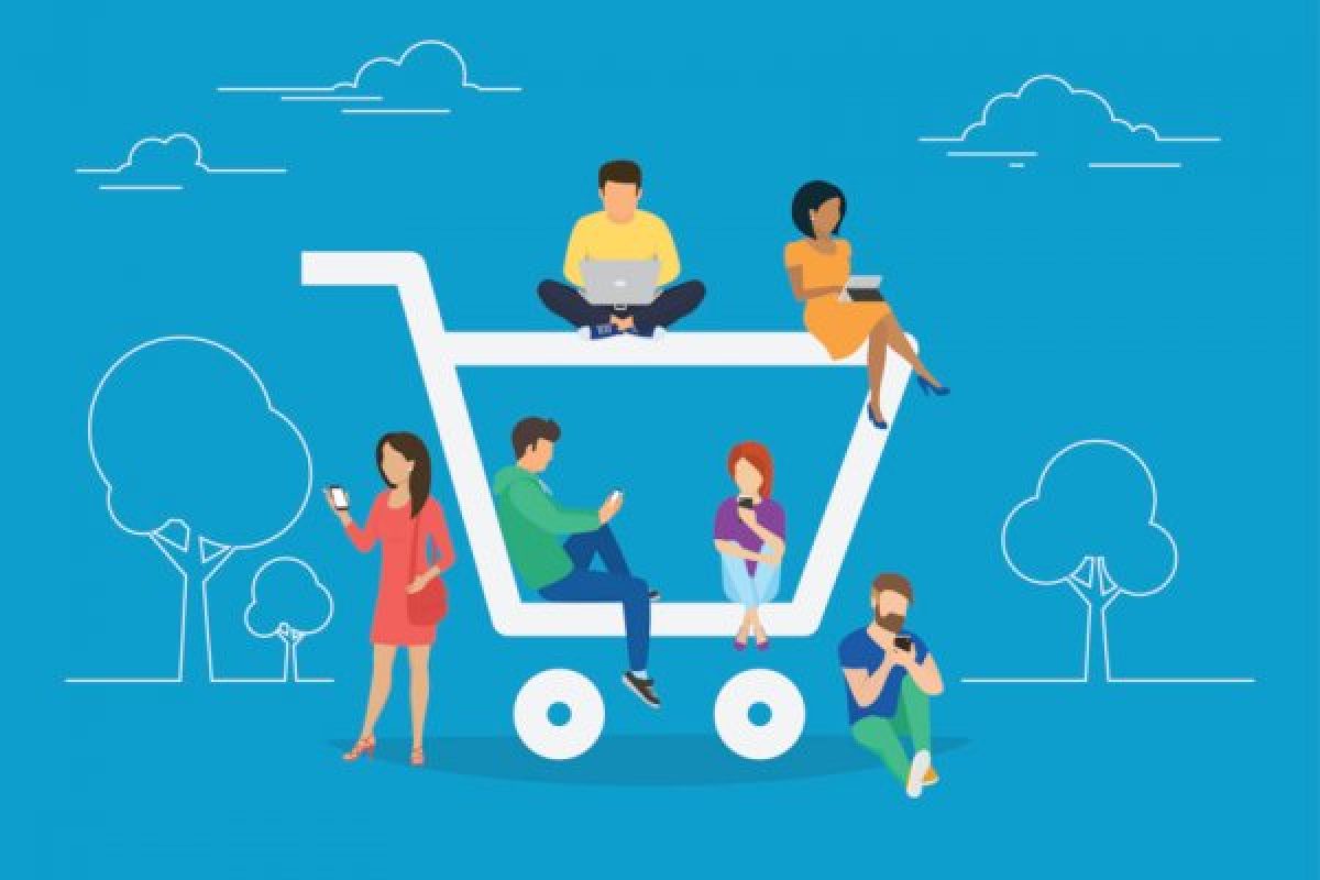 Create a Human E-commerce Experience illustration