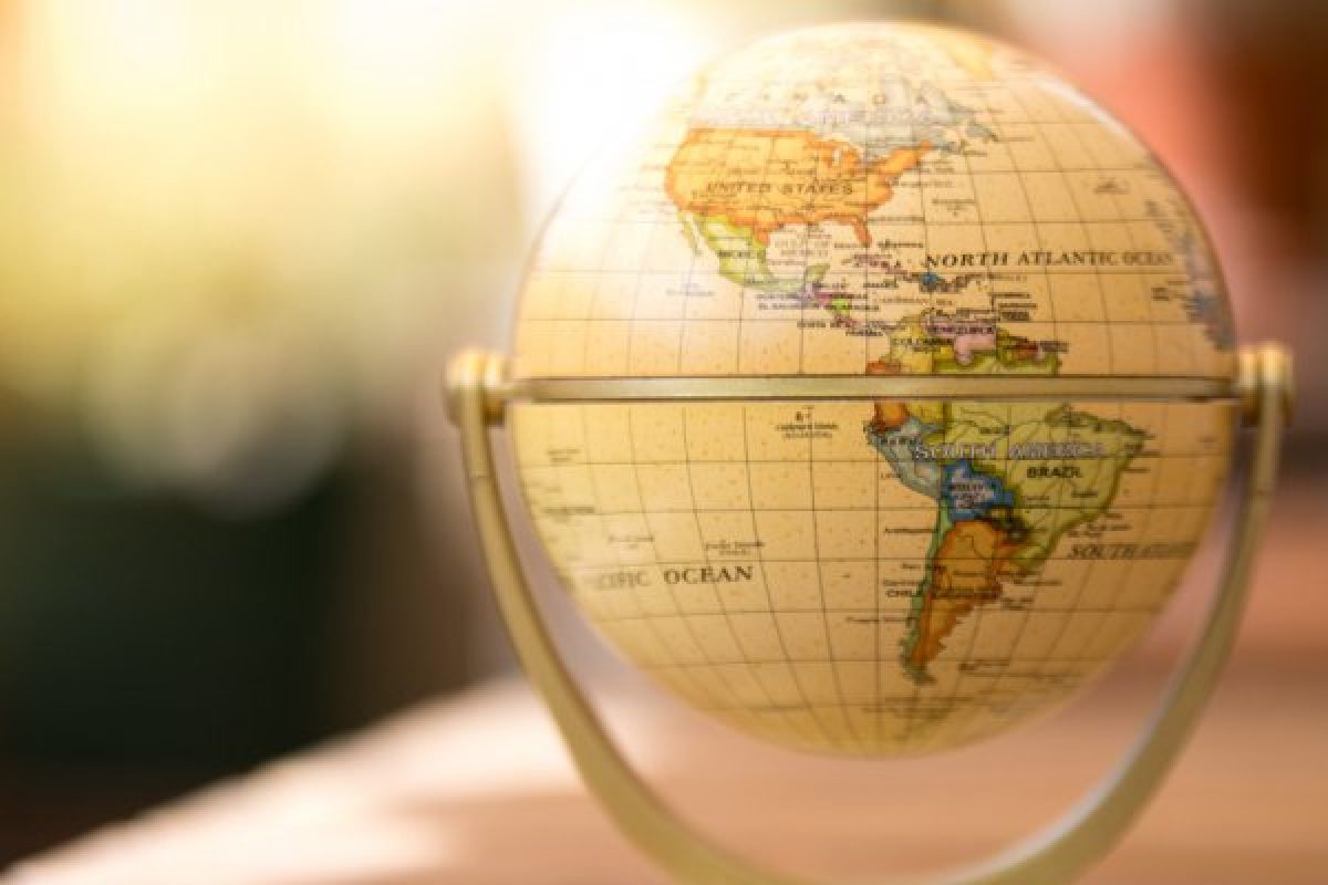 Globe on a table