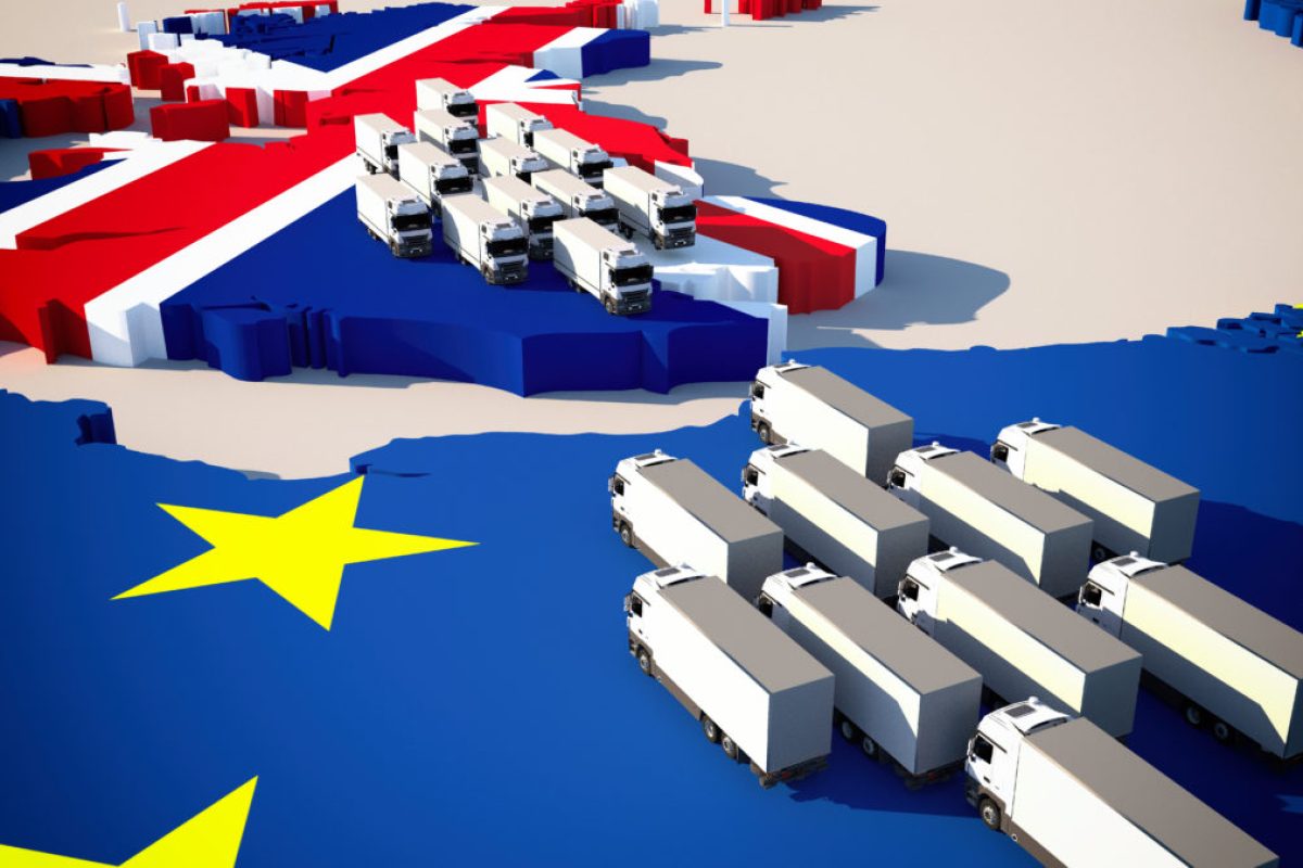 Europe,Map,With,Waiting,Trucks,-,Brexit,/,Border,Control/